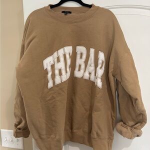 Sold Out Online - The Bar Beige Crewneck